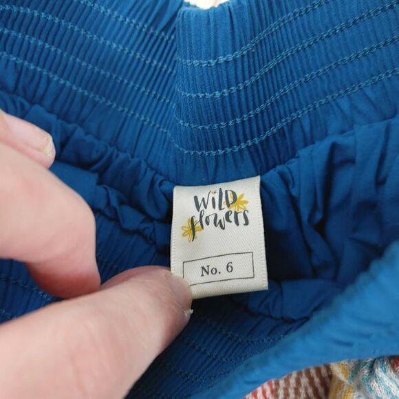 Wild Flowers School Spirit Skirt Girls Size 6 Striped Polka Dot Ruffle Floral. - Picture 5 of 9